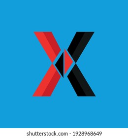 X-Buchstaben-Logo-Vorlage Symbol-Design mit heller Hintergrundfarbe