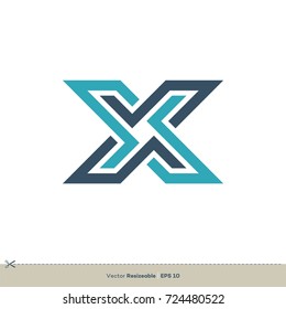 X Letter Logo Template Illustration Design. Vector EPS 10.