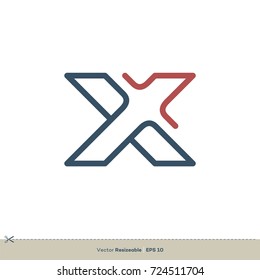 X Letter Logo Template Illustration Design. Vector EPS 10.
