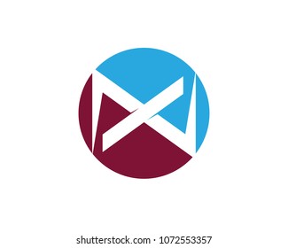 X Letter Logo Template vector icon design,