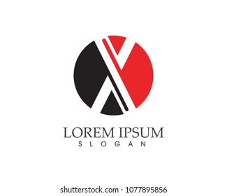 X Letter Logo Template vector icon design