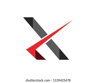 X Letter Logo Template vector icon design