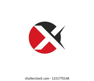 X Letter Logo Template vector icon design