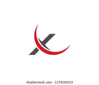 X Letter Logo Template vector icon design