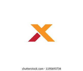 X Letter Logo Template vector icon design