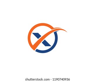 X Letter Logo Template vector icon design