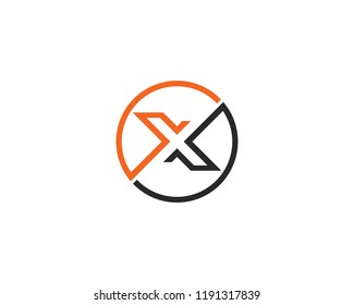 X Letter Logo Template vector icon design