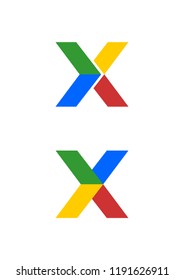 X Letter Logo Template vector icon design