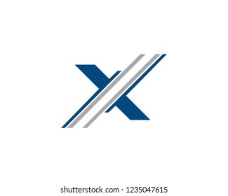 X Letter Logo Template vector icon design