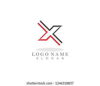 X Letter Logo Template Vector Icon Design
