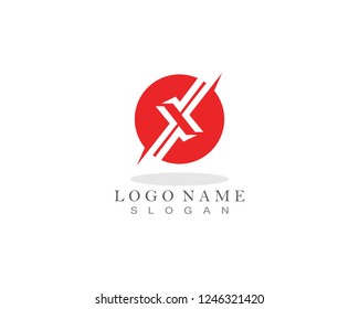 X Letter Logo Template Vector Icon Design