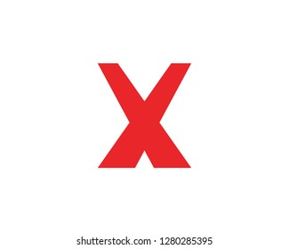 X Letter Logo Template vector icon design