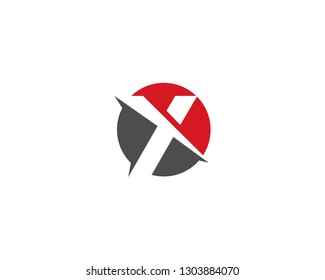 X Letter Logo Template vector