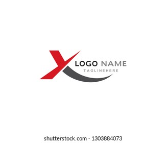 X Letter Logo Template vector