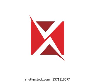 X Letter Logo Template vector icon illustration design