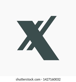X Letter Logo Template vector icon design