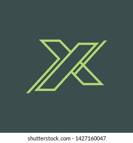 X Letter Logo Template vector icon design