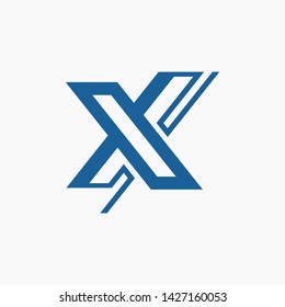 X Letter Logo Template vector icon design