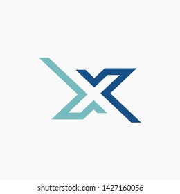 X Letter Logo Template vector icon design