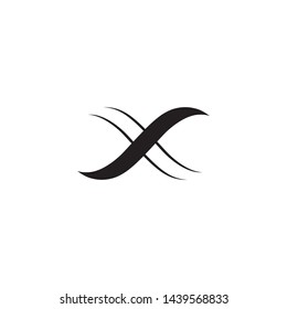 X Letter Logo Template vector icon illustration design