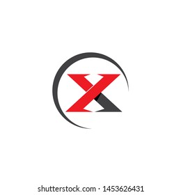 X Letter Logo Template vector icon design