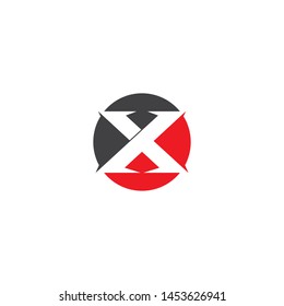 X Letter Logo Template vector icon design