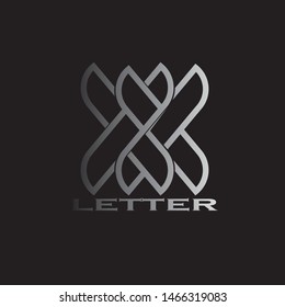 X Letter Logo Template vector icon design
