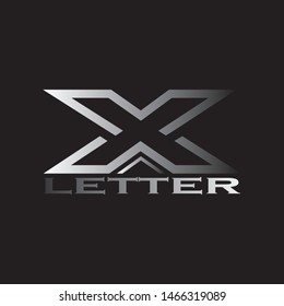 X Letter Logo Template vector icon design
