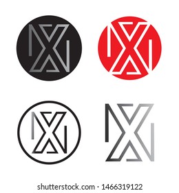 X Letter Logo Template vector icon design
