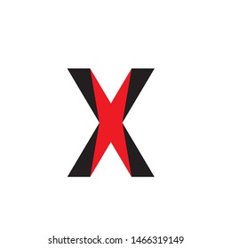 X Letter Logo Template vector icon design
