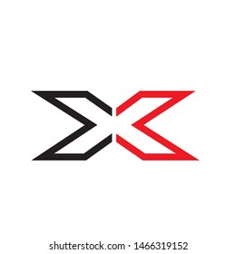 X Letter Logo Template vector icon design
