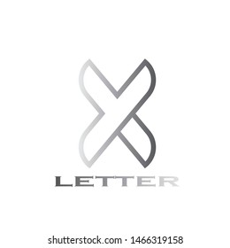 X Letter Logo Template vector icon design
