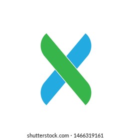 X Letter Logo Template vector icon design
