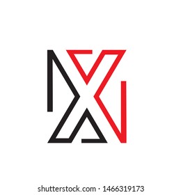 X Letter Logo Template vector icon design
