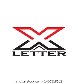 X Letter Logo Template vector icon design
