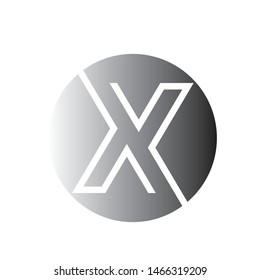 X Letter Logo Template vector icon design
