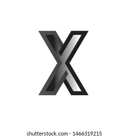X Letter Logo Template vector icon design
