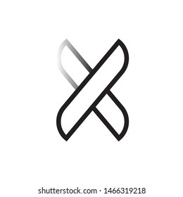 X Letter Logo Template vector icon design
