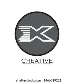 X Letter Logo Template vector icon design

