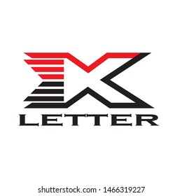 X Letter Logo Template vector icon design
