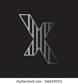 X Letter Logo Template vector icon design
