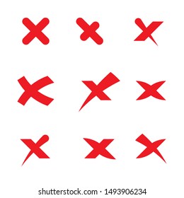 X Letter Logo Template vector icon illustration design
