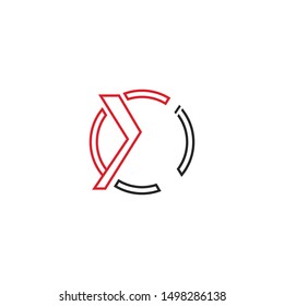 X Letter Logo Template vector icon design
