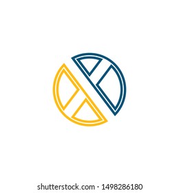 X Letter Logo Template vector icon design
