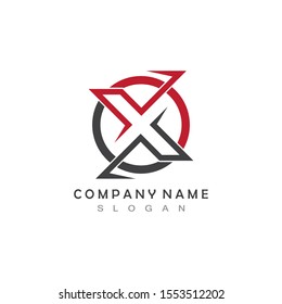 X Letter Logo Template vector icon