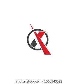 X Letter Logo Template vector icon design