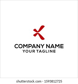 X Letter Logo Template vector icon design