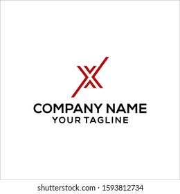 X Letter Logo Template vector icon design
