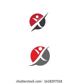 X Letter Logo Template vector icon illustration design