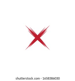 X Letter Logo Template vector design